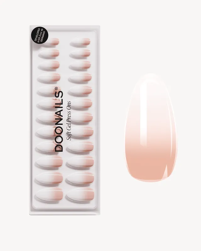 doonails-babyboomer-medium-almond-soft-gel-press-ons-press-on-n-gel-in-mandelfor image 1