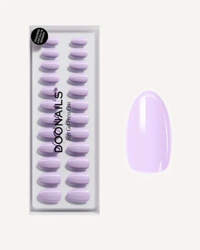 doonails-lavender-mist-short-almond-soft-gel-press-ons-pastell-lila image 1