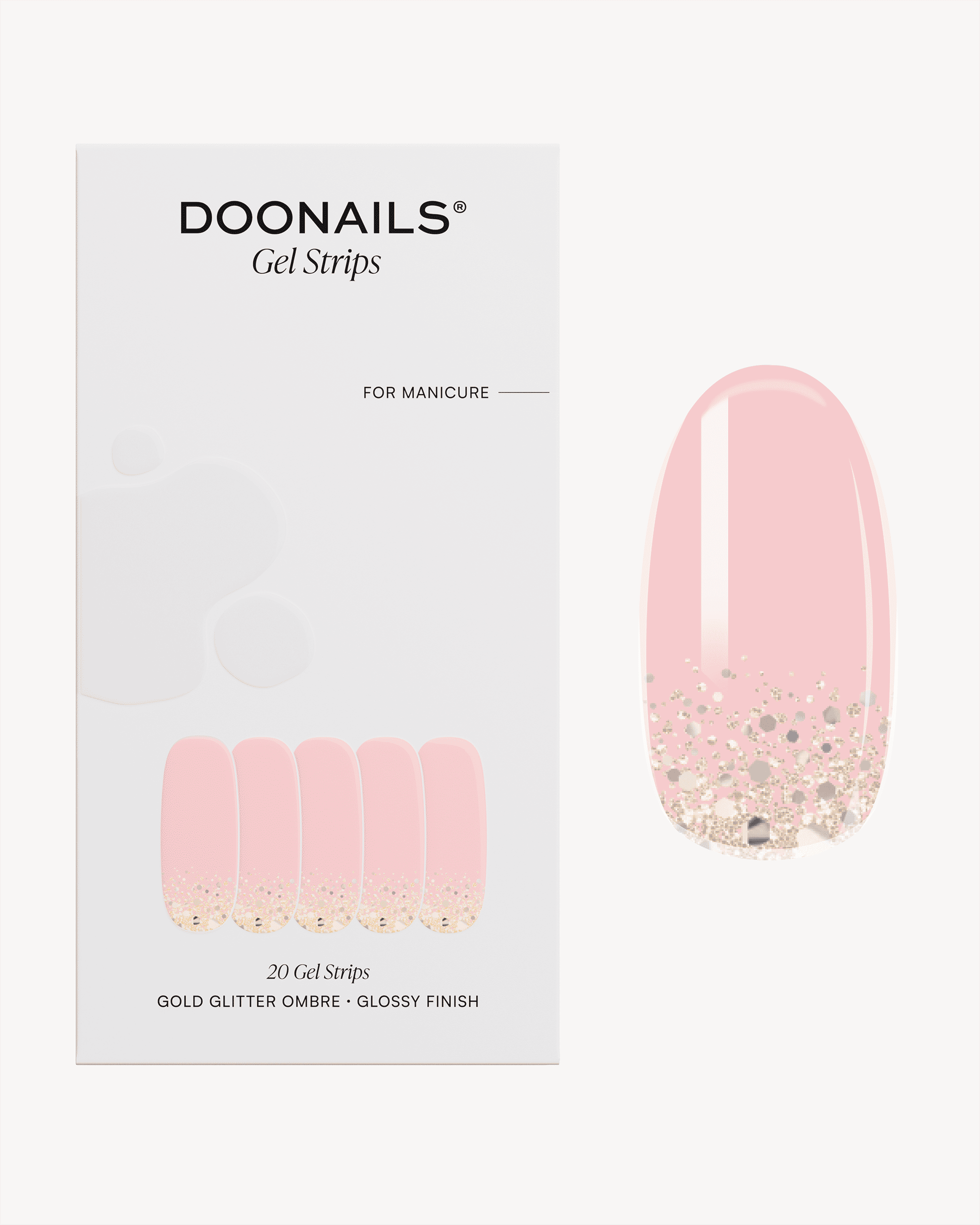 doonails-gold-glitter-ombre-uv-gel-strips-gold-glitzer-verlauf image 1