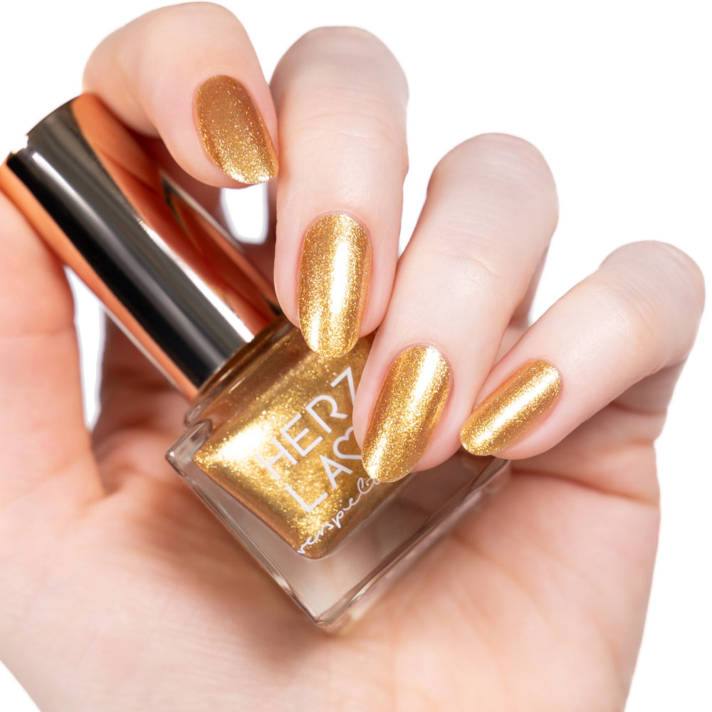 herzlack-maneki-neko-veganer-nagellack-gold-glitzer-11-ml image 2