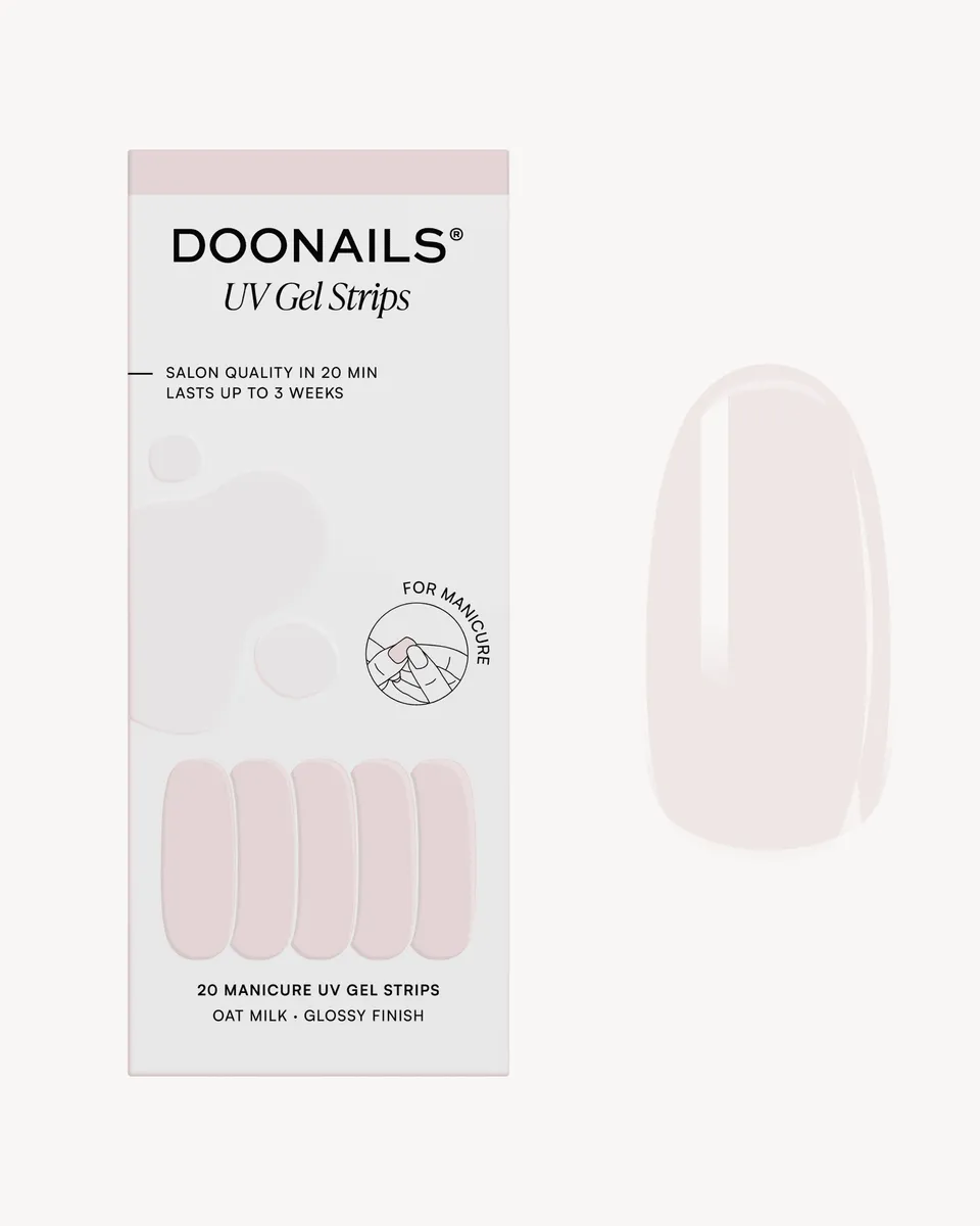 doonails-oat-milk-uv-gel-strips-milchig-wei-transparent image 1