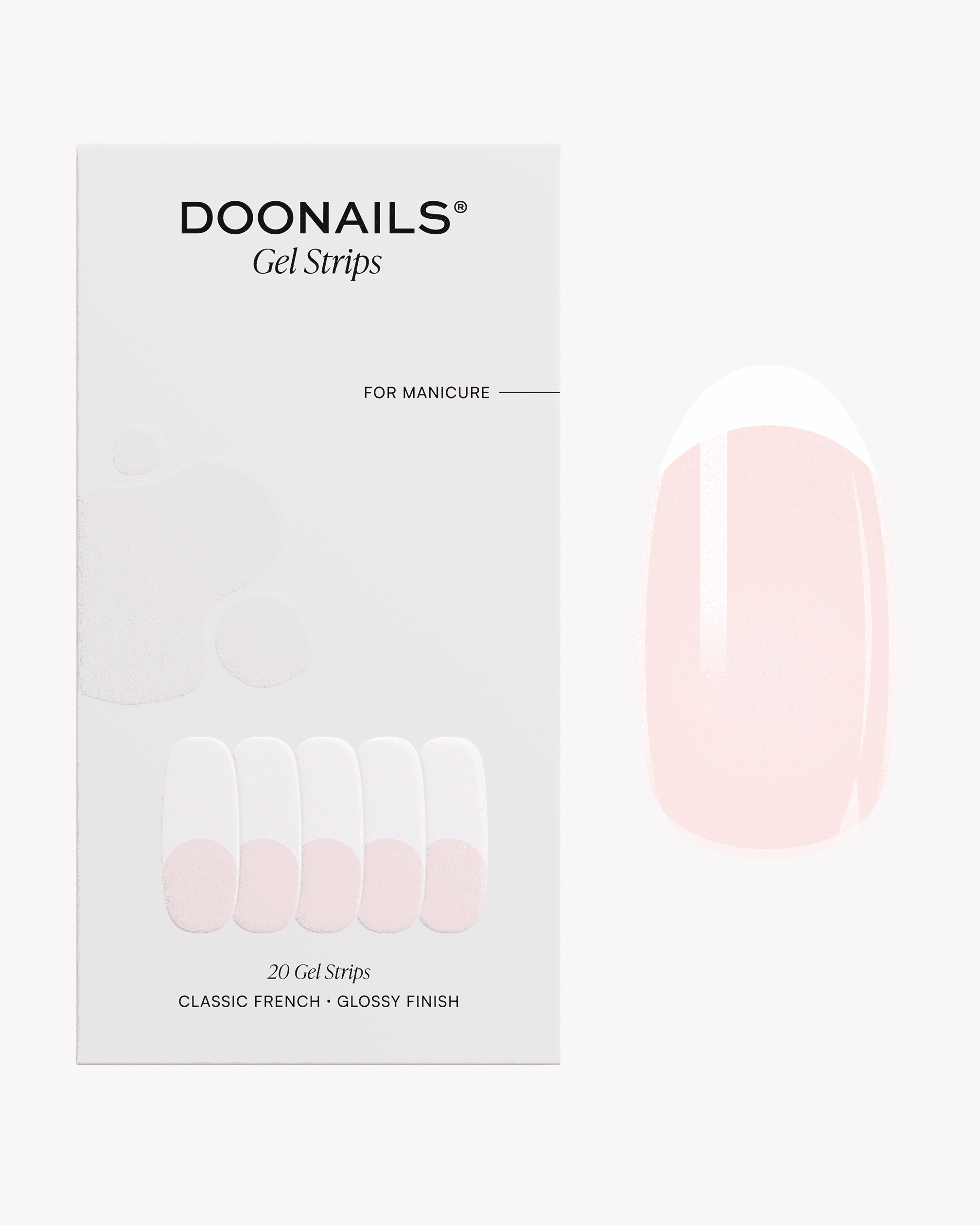 doonails-classic-french-uv-gel-strips-bestseller-french-design image 1