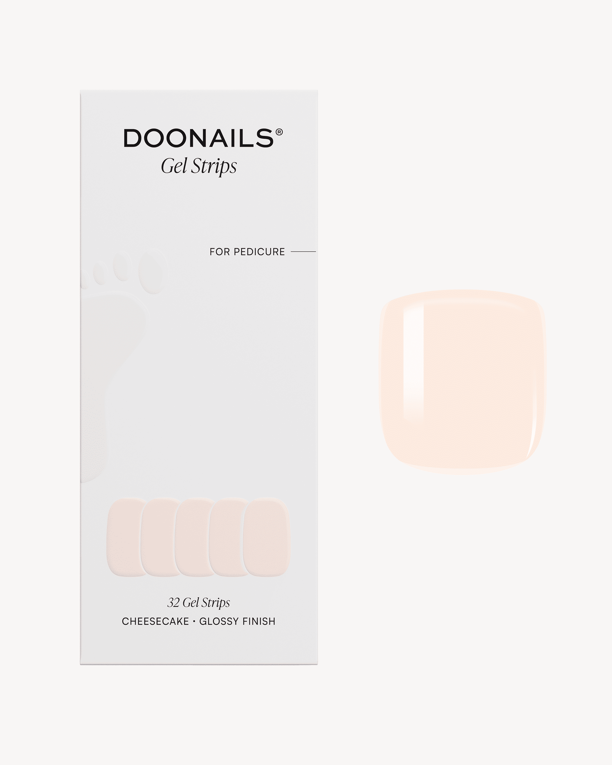 doonails-cheesecake-pedik-re-uv-gel-strips-cremiges-wei image 1