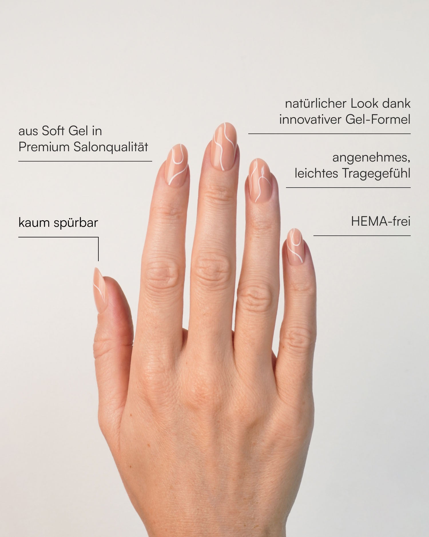 doonails-white-swirl-medium-round-soft-gel-press-ons image 3