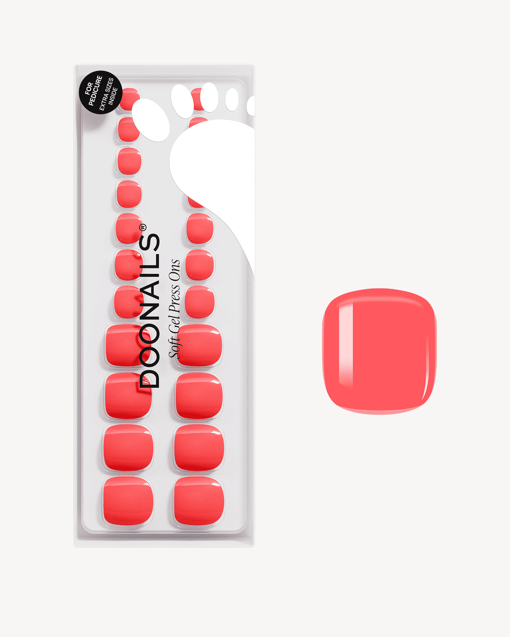 doonails-sunset-coral-pedik-re-soft-gel-press-ons-korallrosa image 1