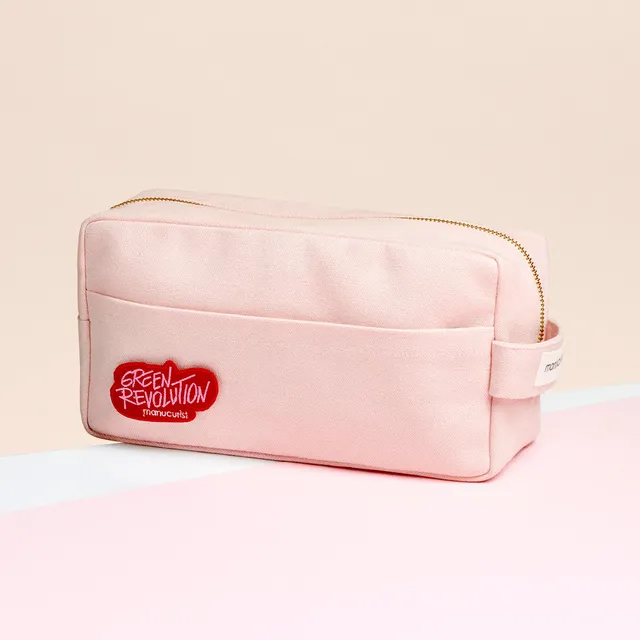 manucurist-rosa-necessaire-kulturtasche-bio-baumwolle-gro-format-f-r-green-flash image 1
