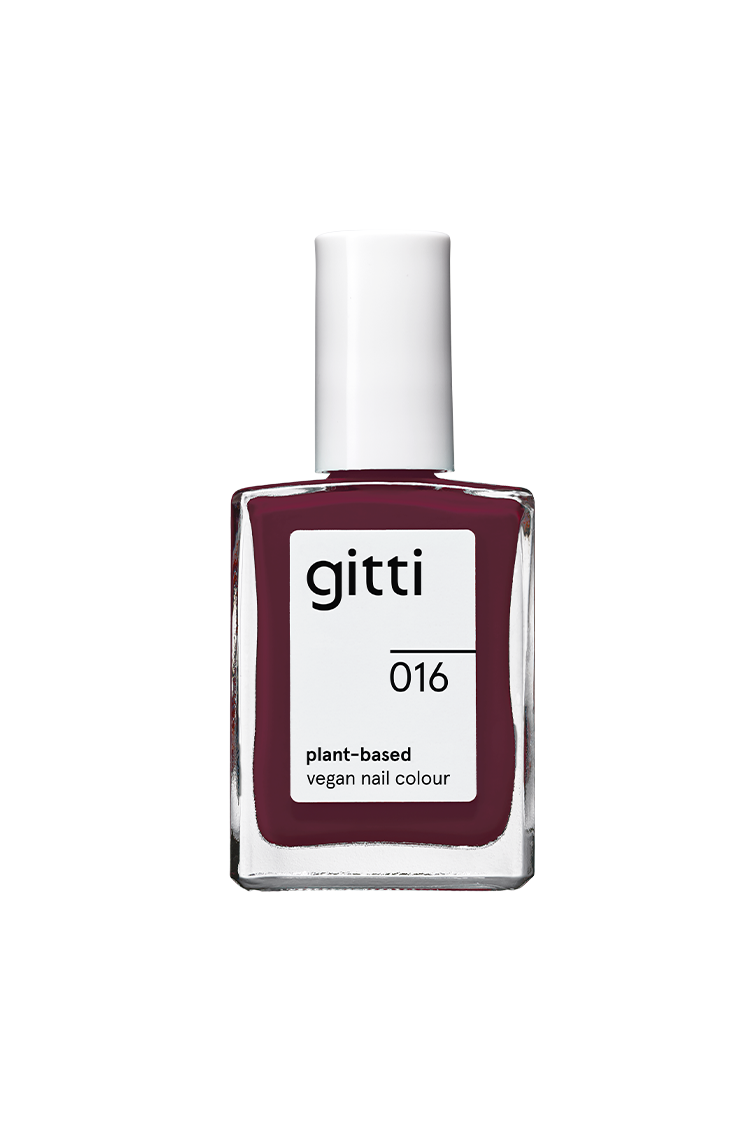gitti-no-016-plant-based-nagellack-dunkles-beerenrot image 1