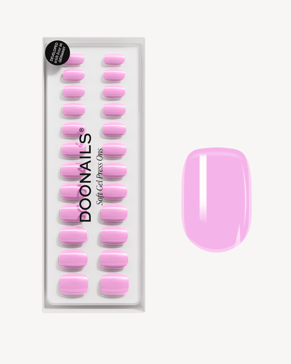 doonails-barbie-girl-extra-short-square-soft-gel-press-ons-pink image 1