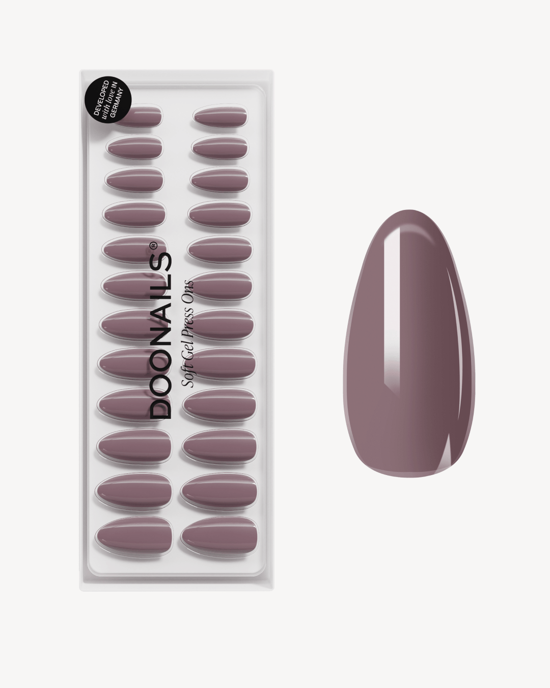 doonails-silent-night-mauve-medium-almond-soft-gel-press-ons image 1