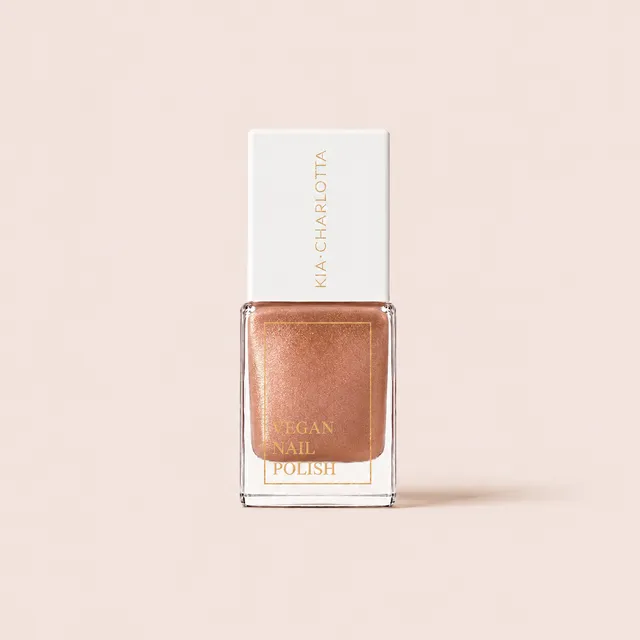 kia-charlotta-sun-kissed-veganer-nagellack-ros-gold-metallic image 1