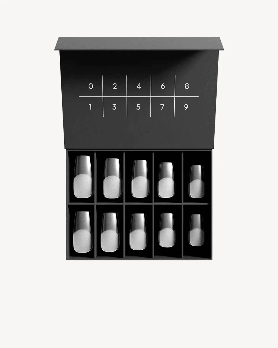 doonails-fake-tips-100-stk-full-half-cover-transparent image 1