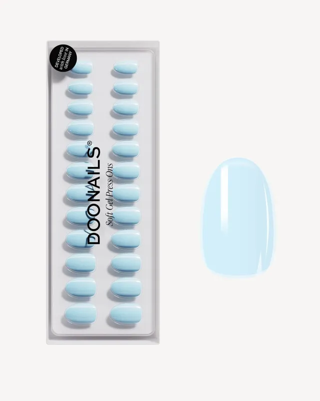 doonails-baby-blue-short-round-soft-gel-press-ons image 1