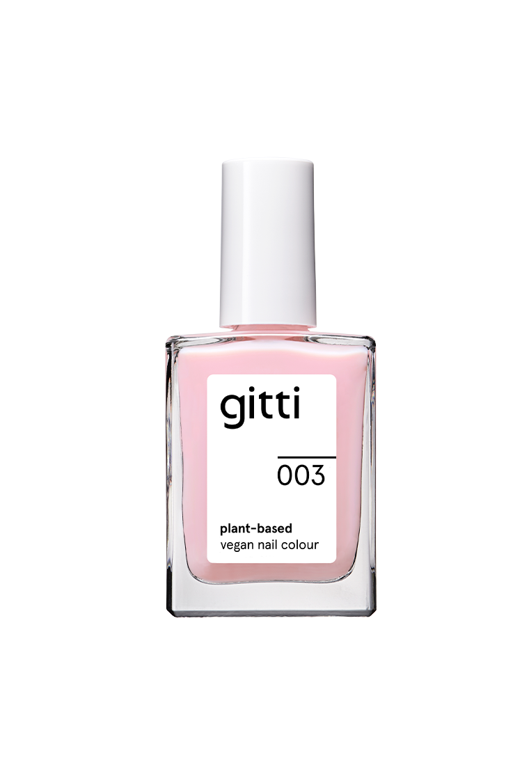 gitti-no-003-pflanzlich-basierter-nagellack-zart-rosa-gl-nzend image 1