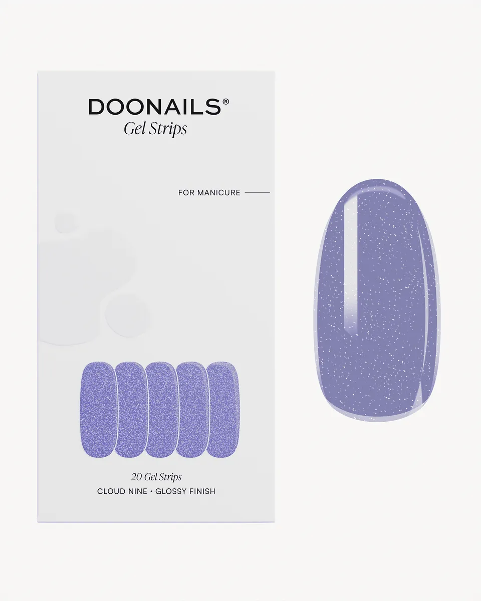 doonails-cloud-nine-uv-gel-strips-sanftes-lila-mit-schimmer image 1