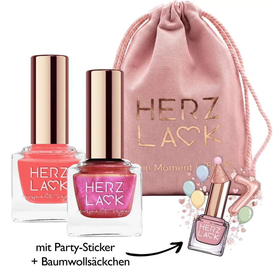 herzlack-guava-sunrise-duo-veganes-nagellack-set-one-coater-duochrome-topper-2x1 image 1