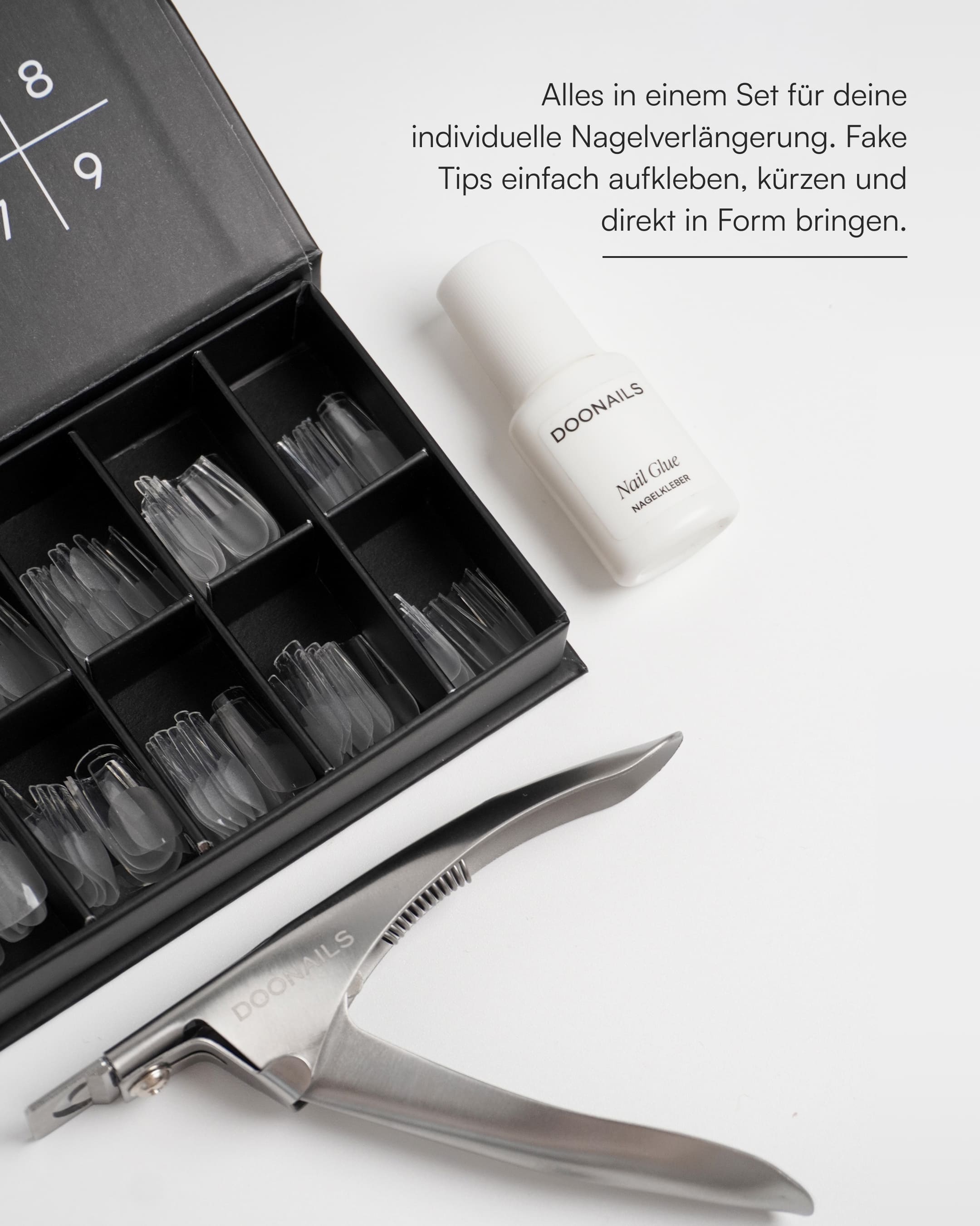 doonails-fake-tips-set-100-kunstn-gel-mit-tip-cutter-und-kleber image 3