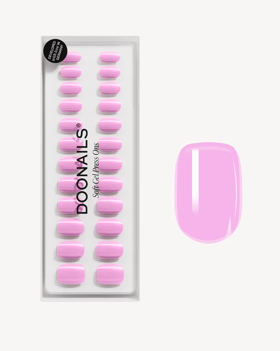 doonails-barbie-girl-extra-short-square-soft-gel-press-ons-pink image 1