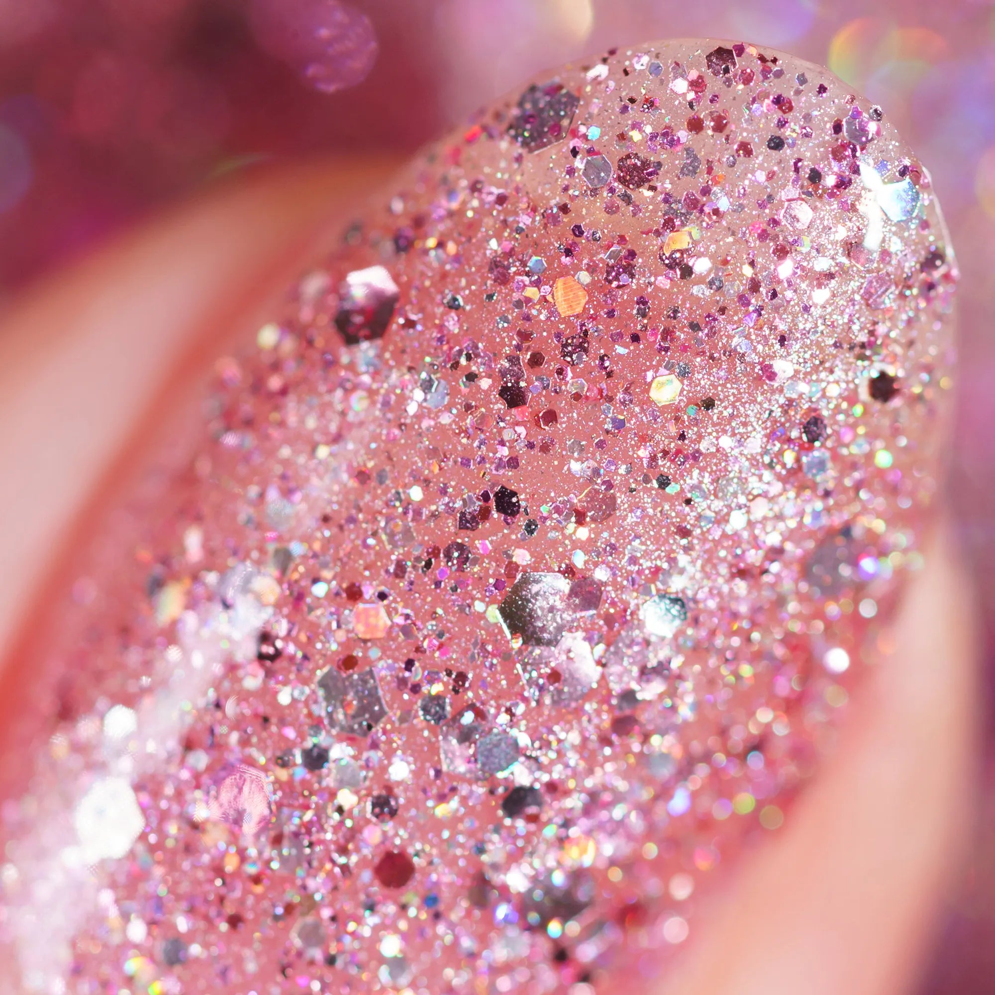 herzlack-rosa-regenbogen-veganer-glitzer-nagellack-holo-rosa-11ml image 4