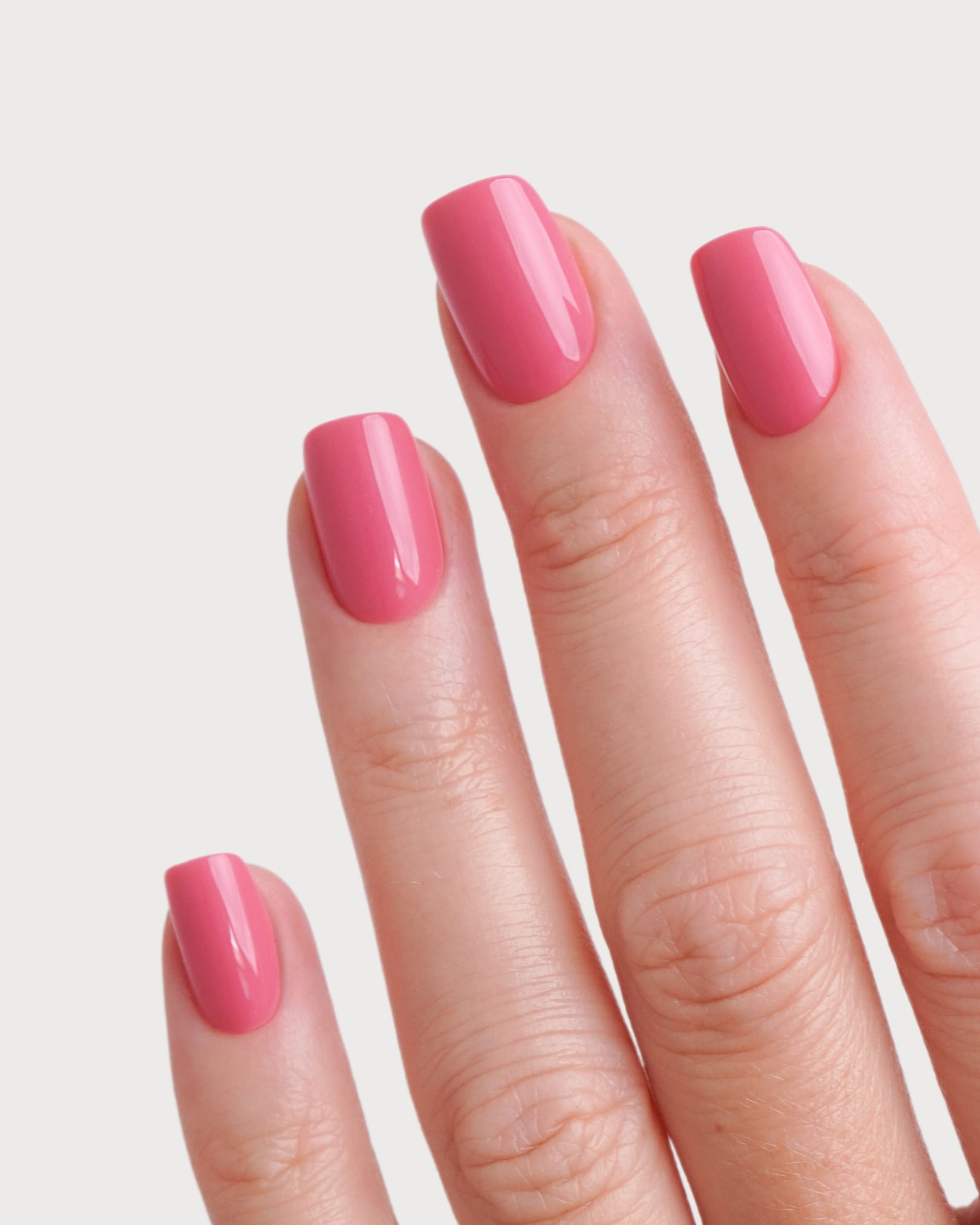 doonails-hot-pink-short-square-soft-gel-press-ons-golden-hour image 2