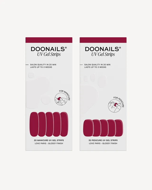 doonails-love-paris-mani-pedi-set-uv-gel-strips image 1