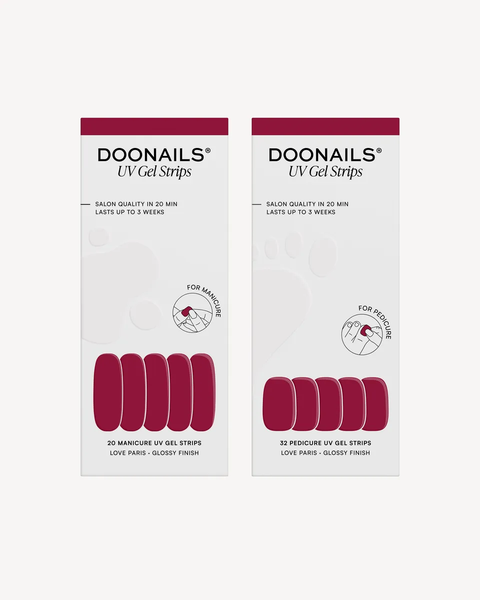 doonails-love-paris-mani-pedi-set-uv-gel-strips image 1
