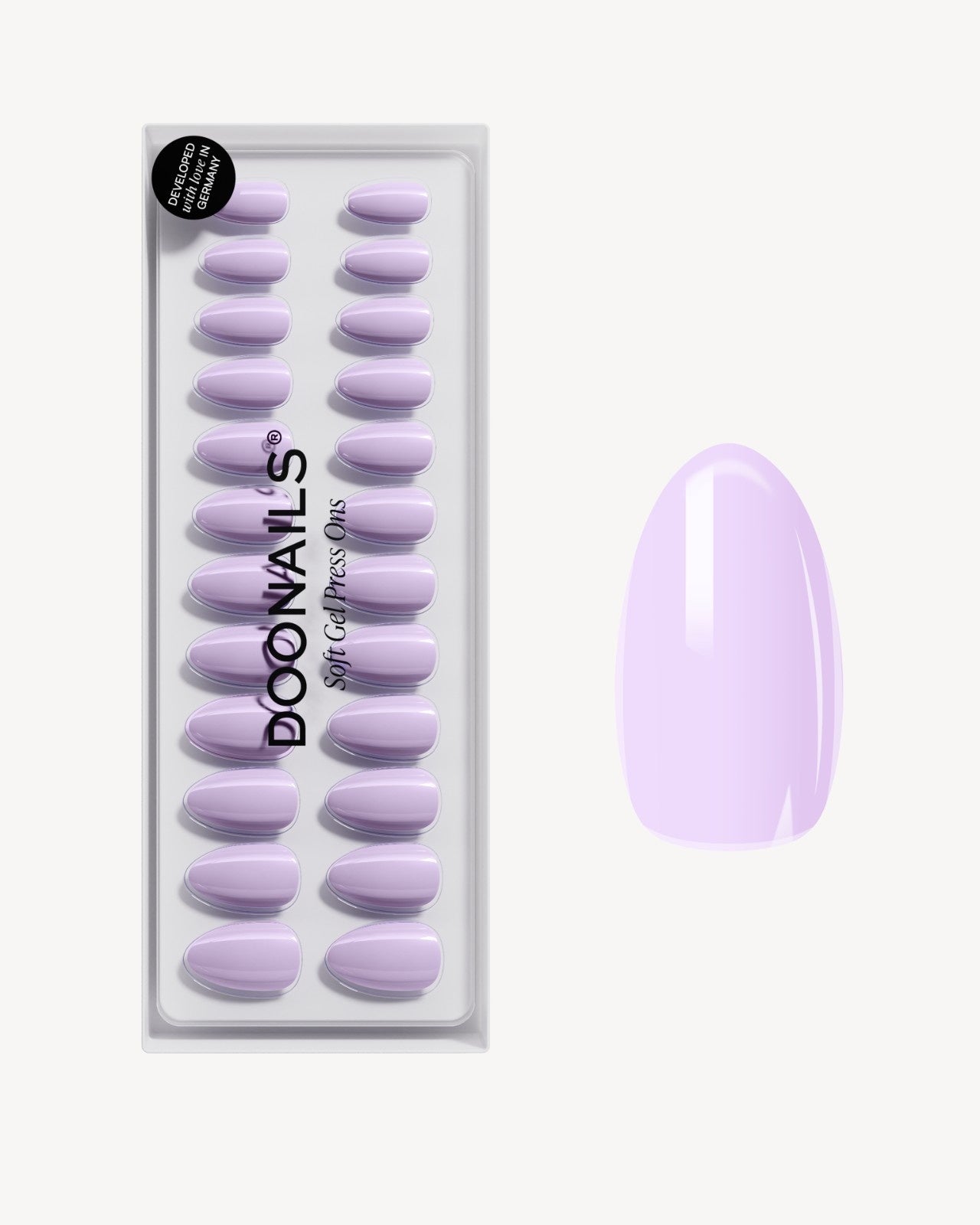 doonails-lavender-mist-short-almond-soft-gel-press-ons-pastell-lila image 1