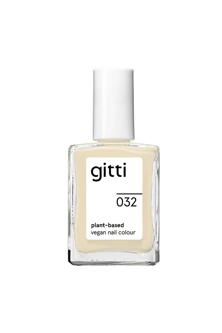 gitti-no-032-plant-based-nagellack-sanftes-butter-wei-gelb image 1