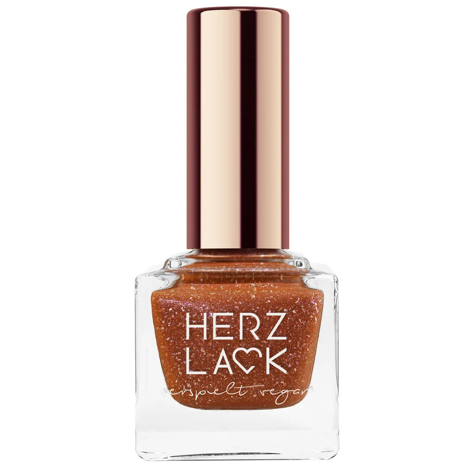 herzlack-lebkuchenmann-veganer-nagellack-braun-mit-holo-und-schimmer-11ml image 1