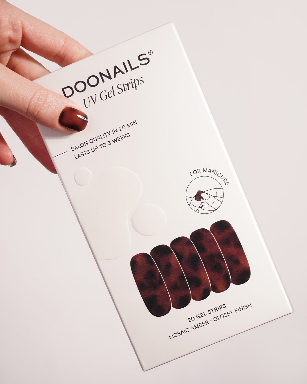 doonails-mosaic-amber-uv-gel-strips-tortoise-shell image 3