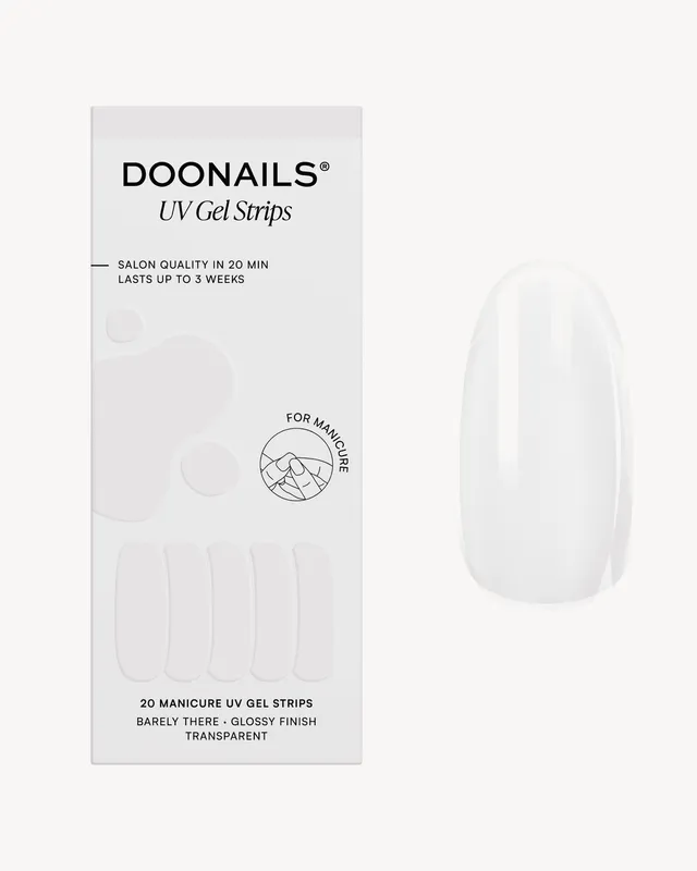 doonails-barely-there-uv-gel-strips-transparent-hochglanz image 1