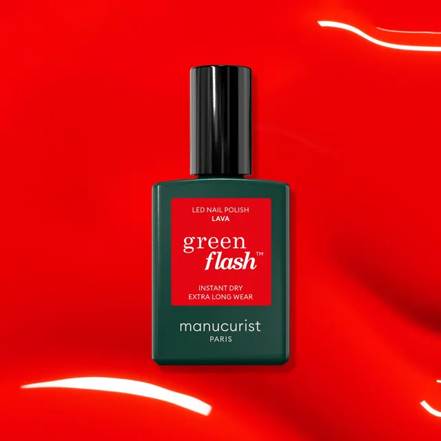 manucurist-green-flash-nagellack-lava-rot-pop-semi-permanent image 1