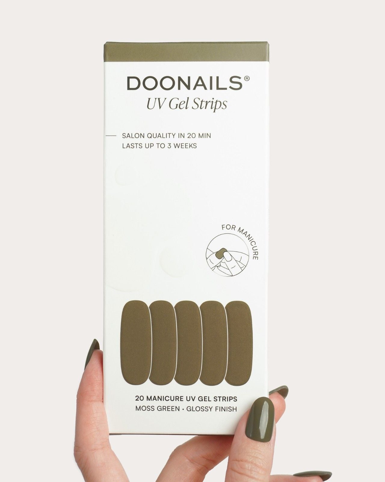 doonails-moss-green-uv-gel-strips image 3