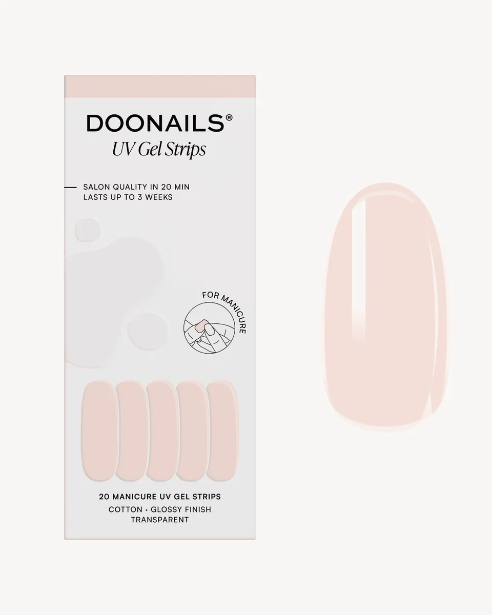 doonails-cotton-uv-gel-strips-nude-soap-nails image 1
