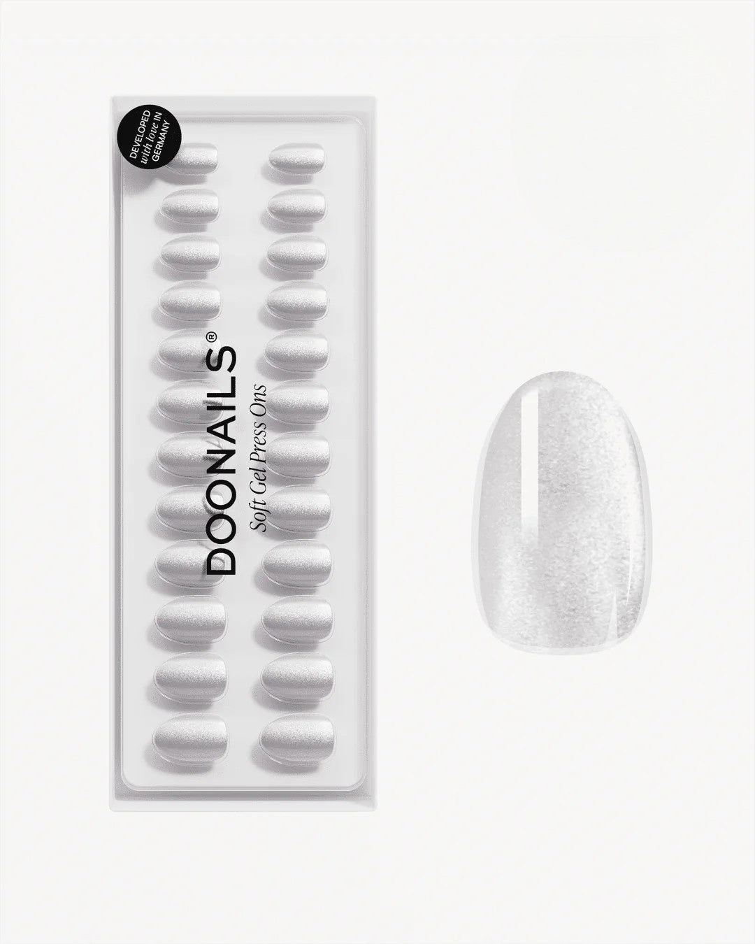 doonails-white-cat-eye-short-round-soft-gel-press-ons-cat-eye-n-gel image 1