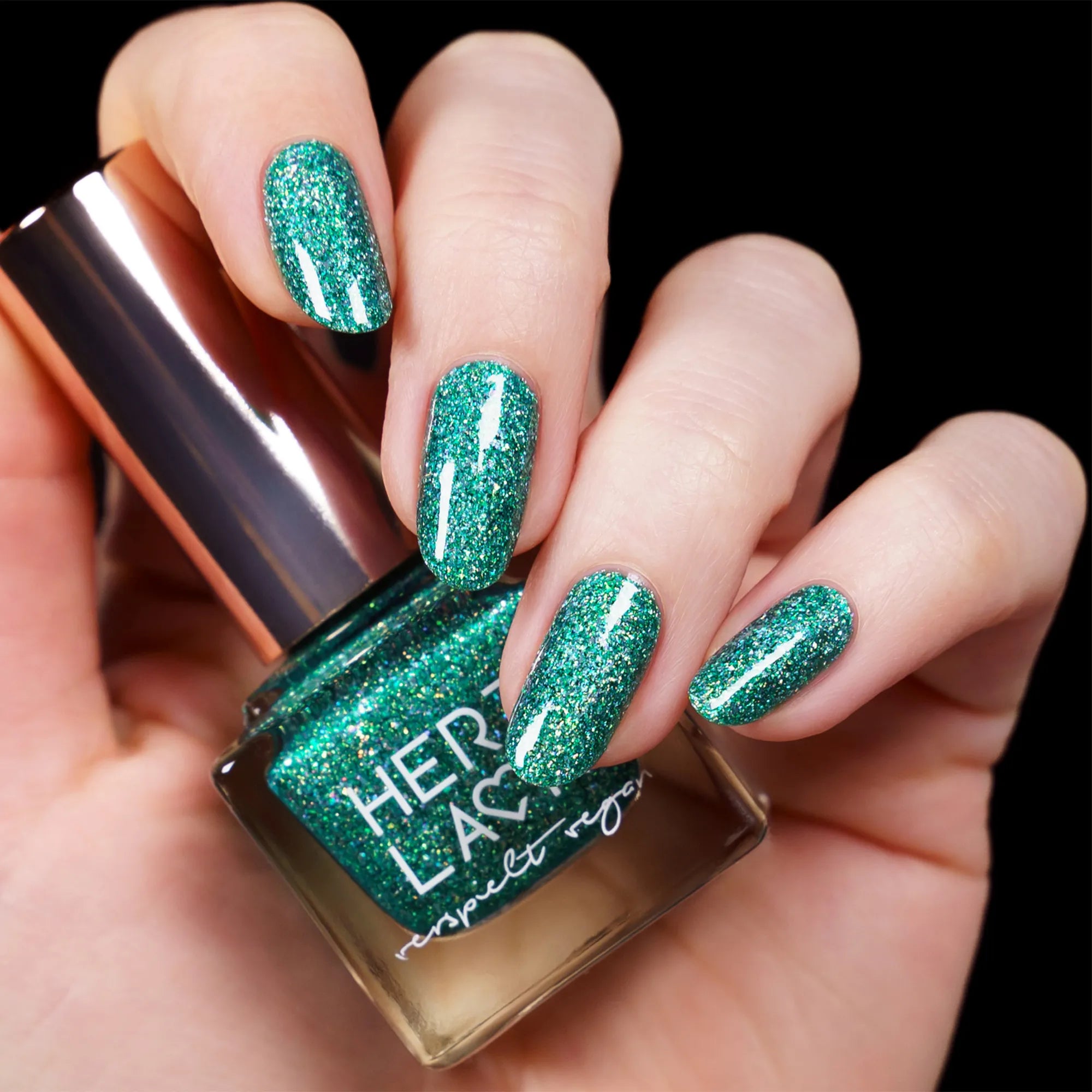 herzlack-smaragd-holo-diamond-veganer-holo-nagellack-dunkelgr-n-11-ml image 2