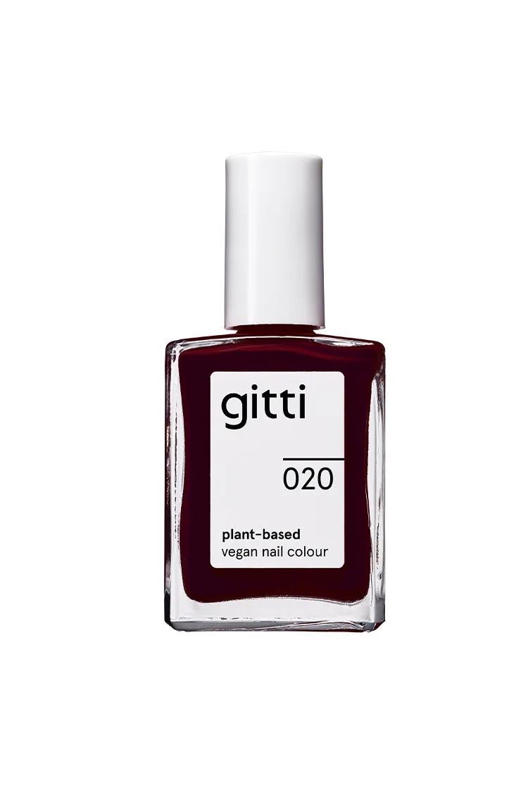 gitti-no-020-plant-based-nagellack-tiefes-rot image 1