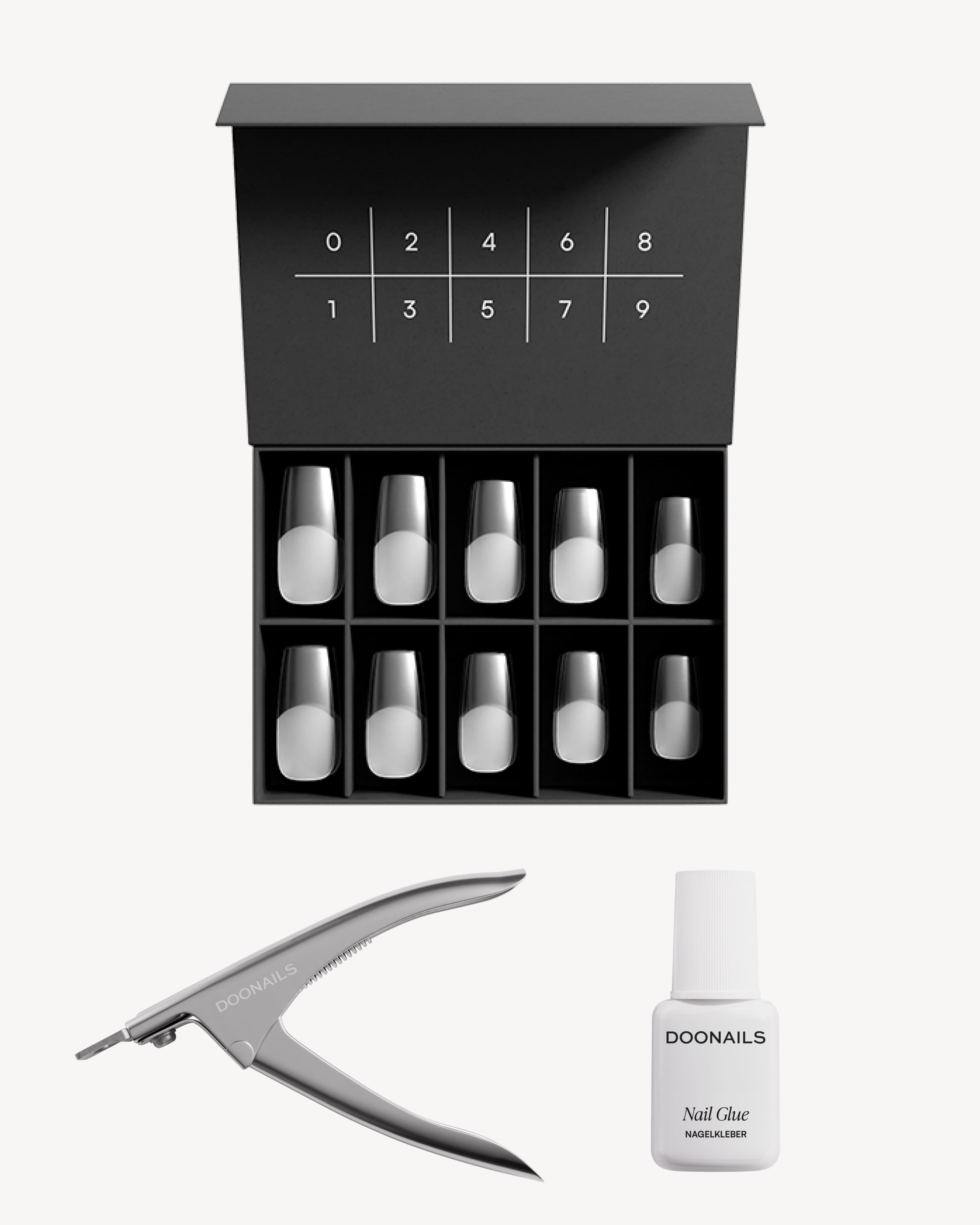 doonails-fake-tips-set-100-kunstn-gel-mit-tip-cutter-und-kleber image 1