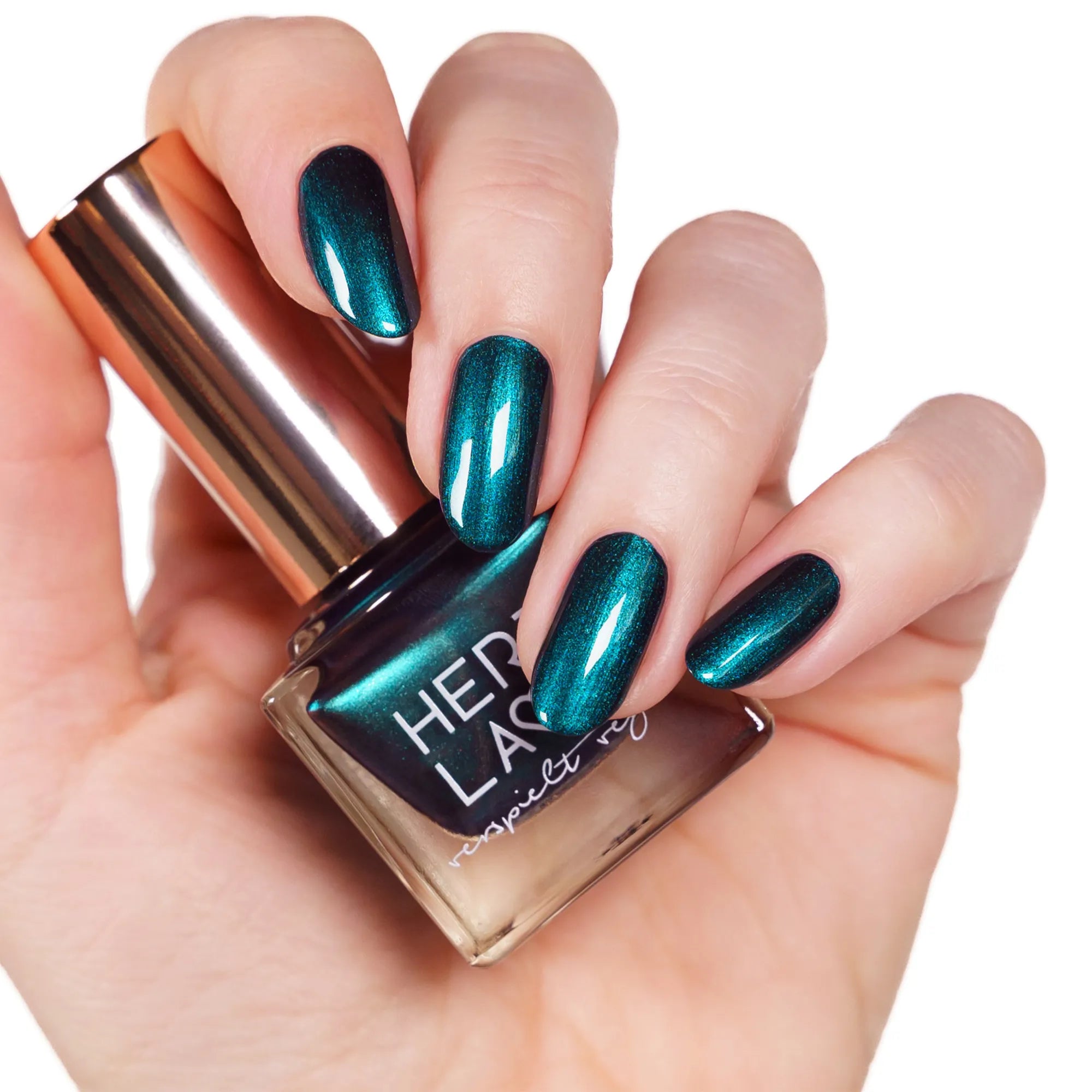 herzlack-houdini-veganer-nagellack-11ml-petrol-gr-n-schimmer image 2