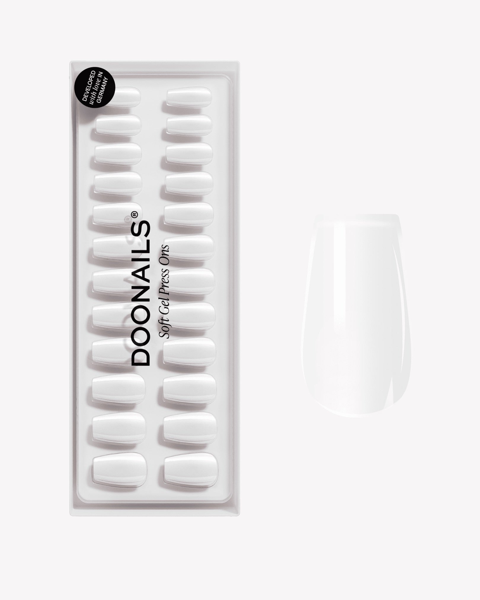 doonails-snow-white-short-coffin-soft-gel-press-ons-wei image 1