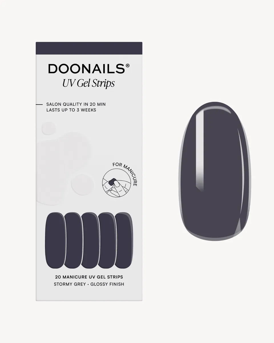 doonails-stormy-grey-uv-gel-strips image 1