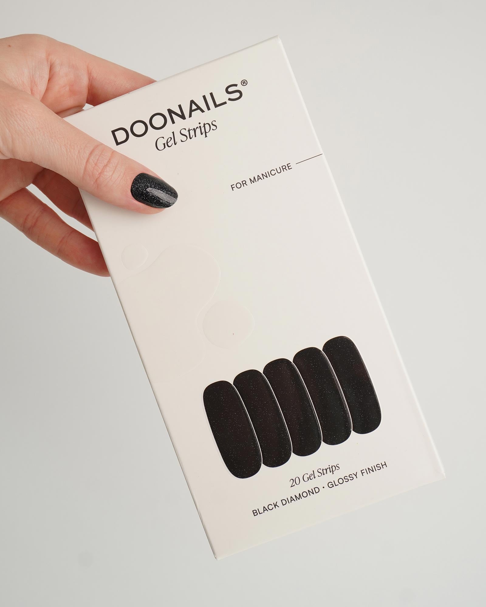doonails-black-diamond-uv-gel-strips-schwarz-glitzer image 3