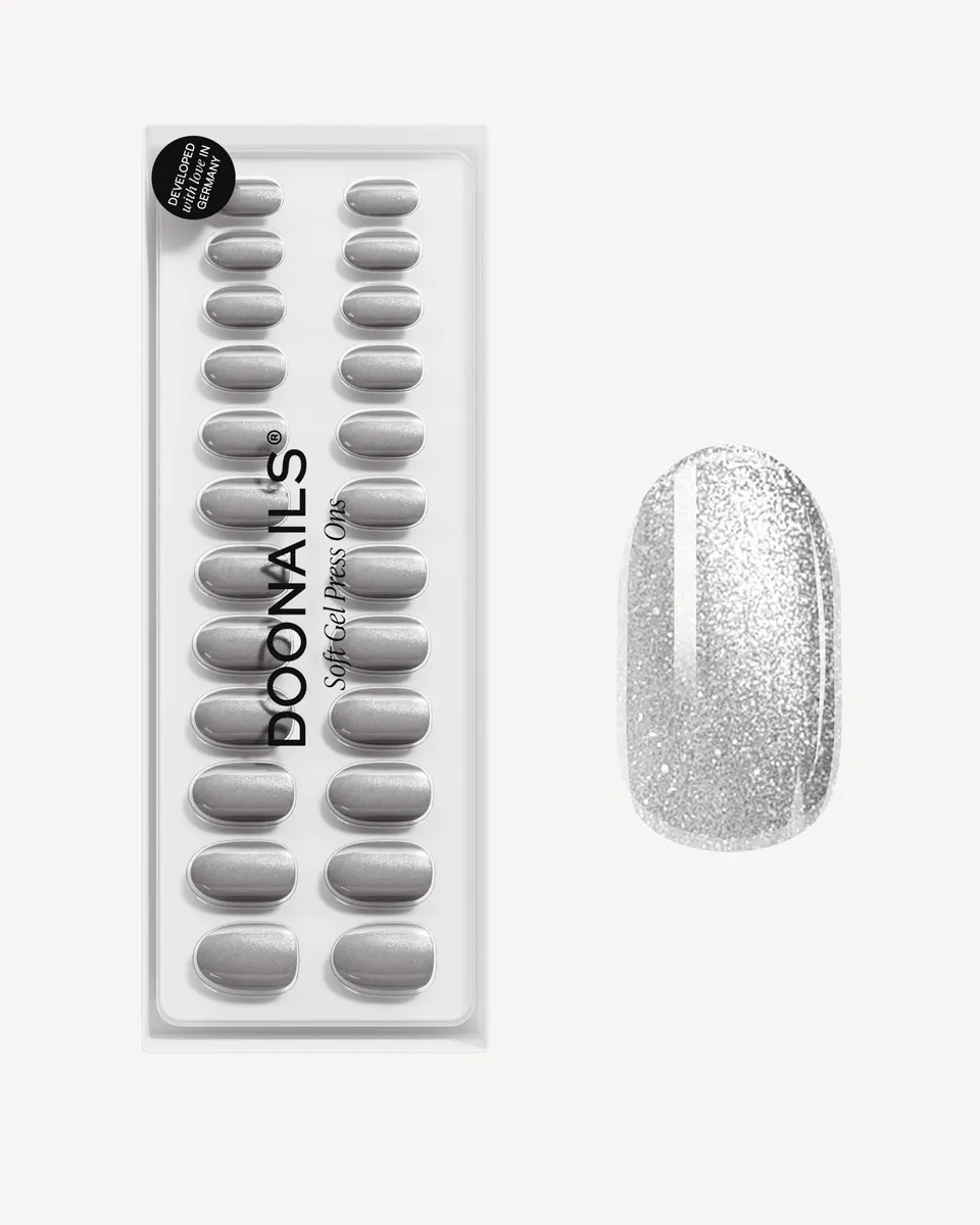 doonails-grey-cat-eye-medium-round-soft-gel-press-ons image 1