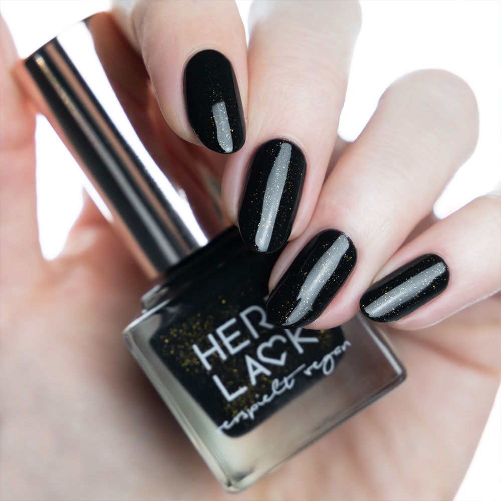 herzlack-schwarzer-freitag-nagellack-schwarz-gold-glitzer-11ml image 2