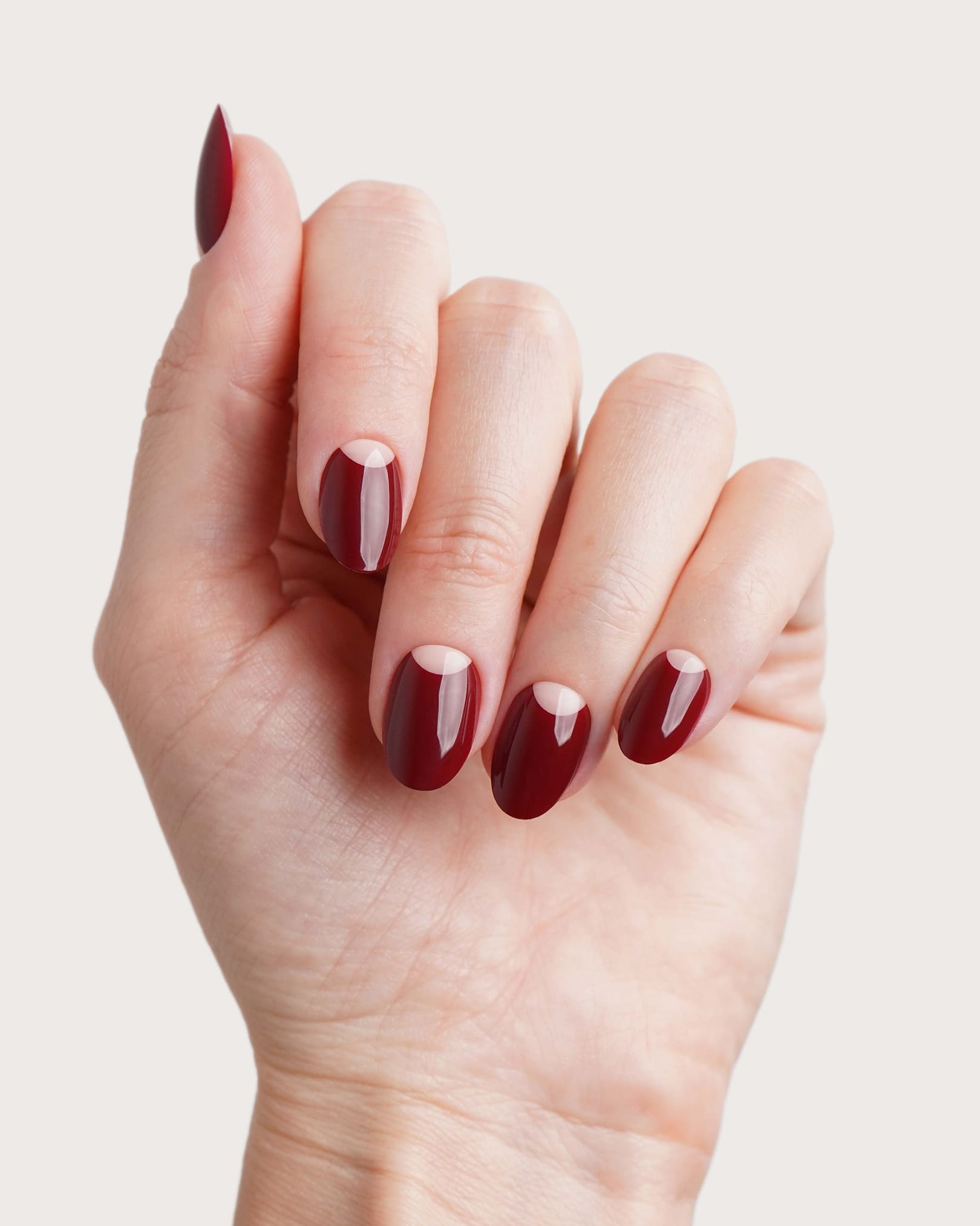 doonails-mademoiselle-bordeaux-short-round-soft-gel-press-ons image 4
