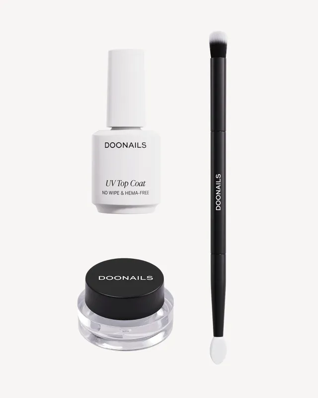 doonails-chrome-powder-set-glazed-donut-chrome-nails-bundle-mit-uv-top-coat image 1