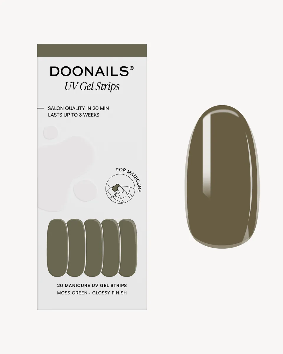 doonails-moss-green-uv-gel-strips image 1