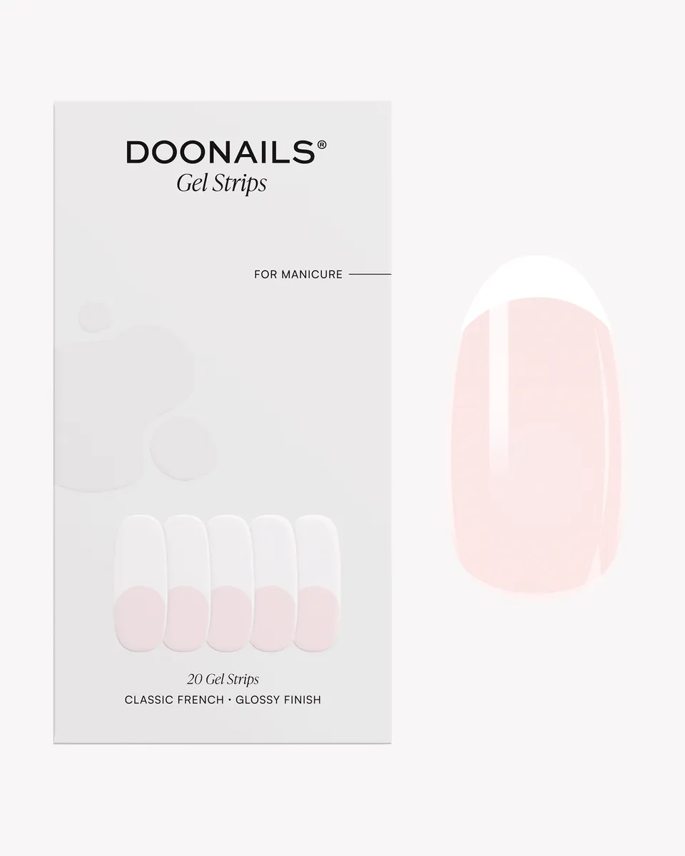 doonails-classic-french-uv-gel-strips-bestseller-french-design image 1