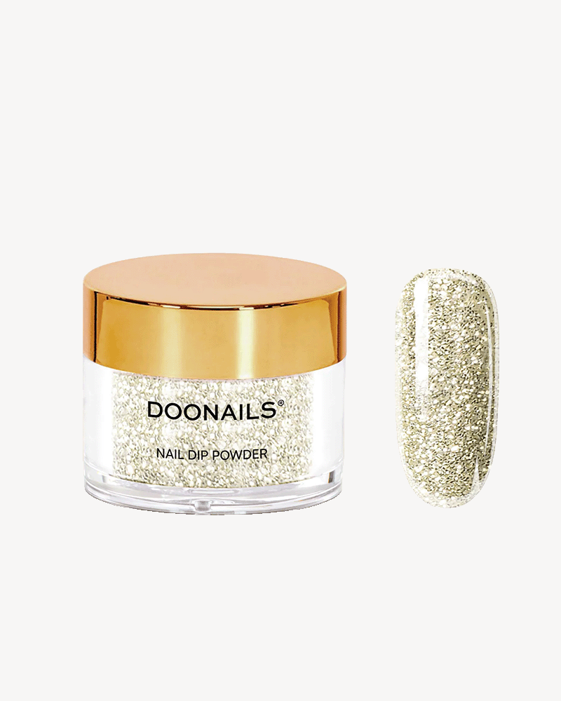 doonails-champagner-dipping-powder-gold-glitzer image 1