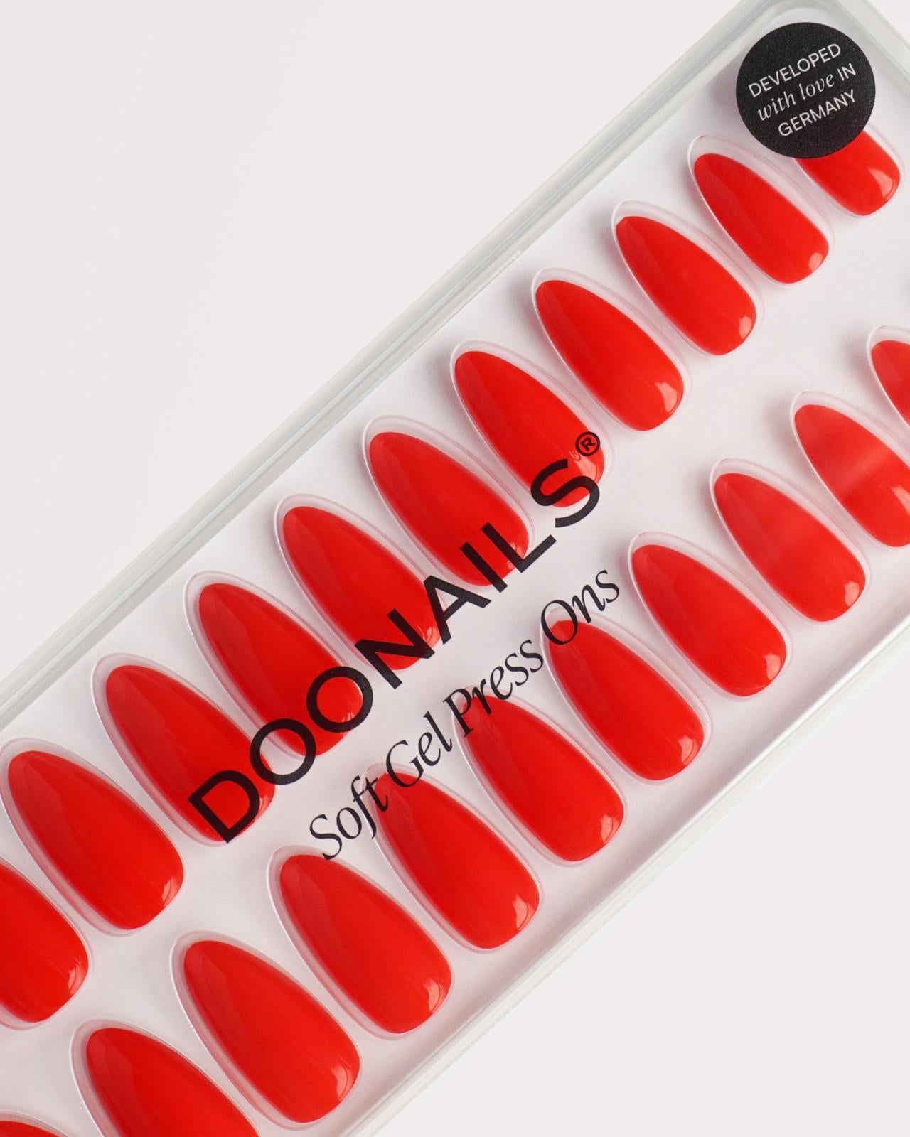 doonails-rose-red-medium-almond-soft-gel-press-ons image 5