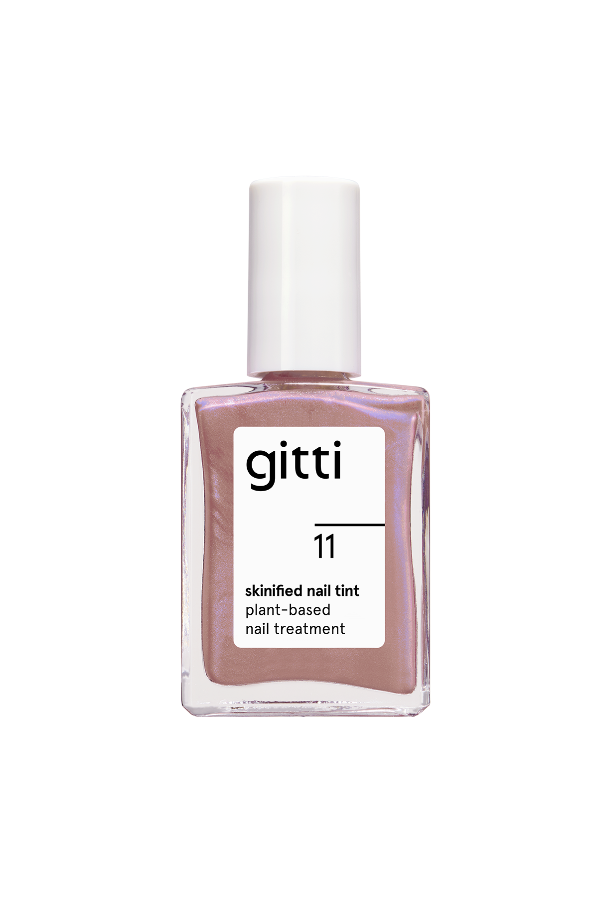 gitti-skinified-nail-tint-no-11-veganer-pflegelack-mauve-mit-blau-silber-schimme image 1